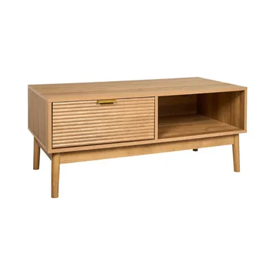 Stolik Kawowy MEBLIVA Tiphaine, Płyta MDF, 100x50 cm - Naturalny