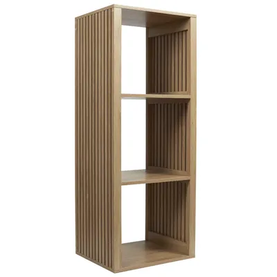 Regał MEBLIVA Klaus 3 Półki Skandynawski MDF - Naturalny