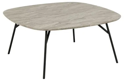 Stolik Kawowy MEBLIVA Caracas 90x90cm Szary Marmur