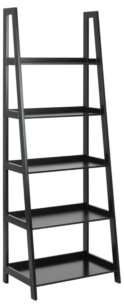Regał MEBLIVA Wally II MDF 180 cm Nowoczesny - Czarny