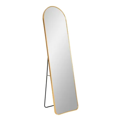 Lustro Stojące MEBLIVA Madrid Owalny 150 cm Metal - Złoty