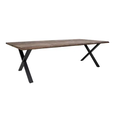 Stół MEBLIVA Toulon 100x300cm Drewno Dębowe - Dąb Dymiony