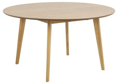 Stół Do Jadalni MEBLIVA Roxby Okrągły 140 cm - Naturalny