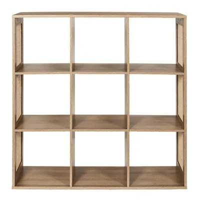 Regał MEBLIVA Kali 9 Półek, MDF Naturalny - 99x99,6 cm