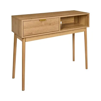 Konsola MEBLIVA Tiphaine, MDF, 100 cm, Naturalna