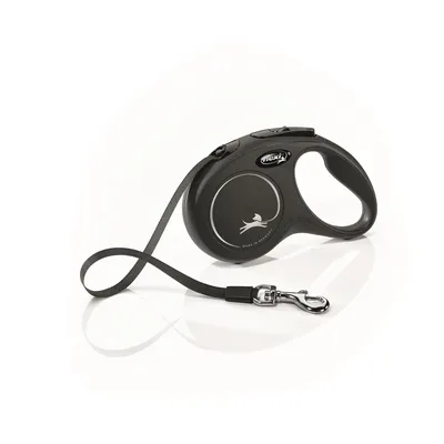 Flexi Smycz New Classic S Taśma 5m Do 15kg - Czarna