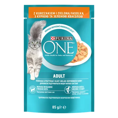Purina One Adult Karma Dla Kota Z Kurczakiem I Zieloną Fasolką 85g