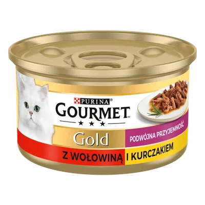 Purina Gourmet Gold Z Wołowiną I Kurczakiem W Sosie 85g