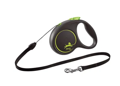 Flexi Smycz Black Design S Taśma 5m Do 12kg - Zielona