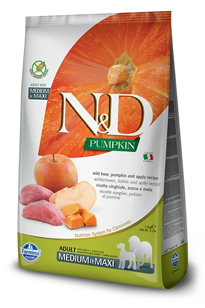 Farmina N&D Pumpkin Grain Free Canine Adult Medium&Maxi Boar&Apple 12kg