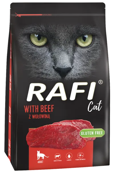 Dolina Noteci Rafi Cat Karma Sucha Dla Kota Z Wołowiną 7kg
