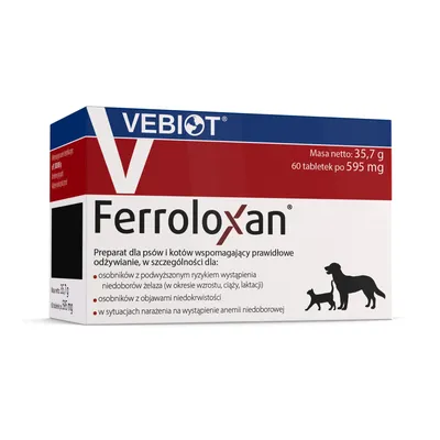 Vebiot Ferroloxan Suplement Dla Psa 60 Tabletek