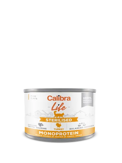 Calibra Cat Life Sterilised Karma Dla Kota Z Indykiem 200g