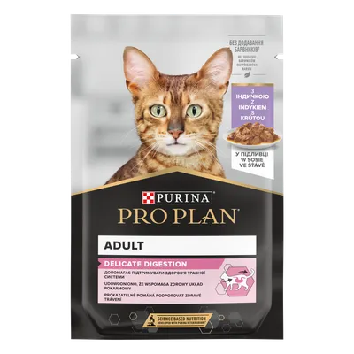 Pro Plan Nutrisavour Delicate Karma Dla Kota Z Indykiem W Sosie 85g