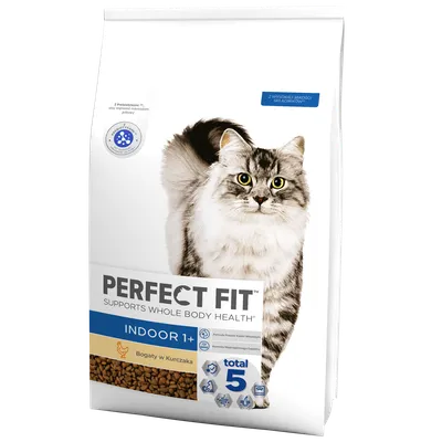 Perfect Fit™ - Sucha Karma Pełnoporcjowa Dla Dorosłych Kotów Niewychodzących, Bogata W Kurczaka 7kg