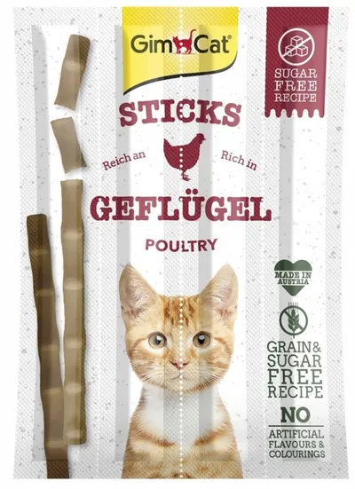 Gimcat Sticks Przysmak Dla Kota Z Drobiem I Wątróbką 4szt