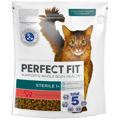 PERFECT FIT Sterile 1+ Z Wołowiną 750g