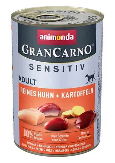 Animonda GranCarno Sensitiv Adult Dog Kurczak I Ziemniaki 400g