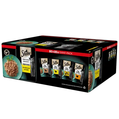 Sheba Delicacy Drobiowe Smaki W Galaretce, Z Kaczką, Z Kurczakiem, Z Drobiem, Z Indykiem 80x85g