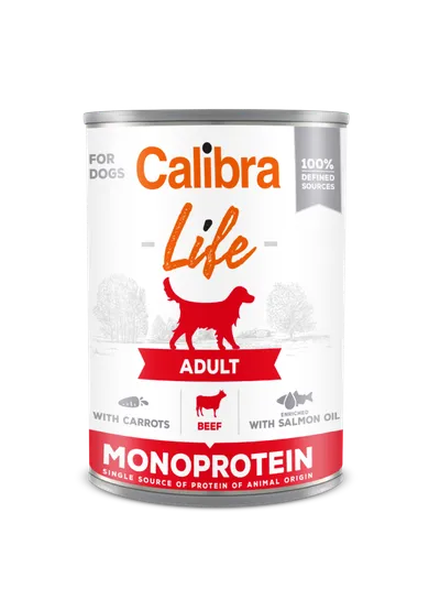 Calibra Dog Life Adult Beef With Carrots Karma Dla Psa 400g