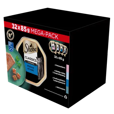 SHEBA® Classics Rybne Smaki 32x85g