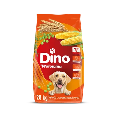 Dino Sucha Karma Z Wołowiną Dla Psów 20kg
