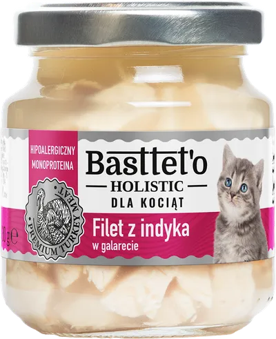 Basttet’o Holistic Filet Z Indyka Dla Kociąt 130g