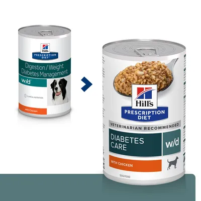 Hill's PD Prescription Diet Canine W/D Weterynaryjna Karma Dla Psa Kontrola Wagi 370 g
