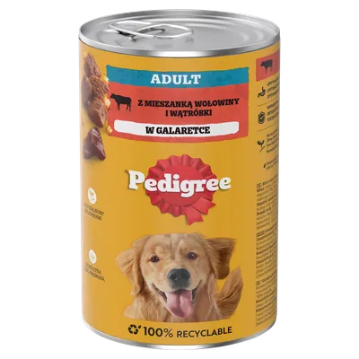 Pedigree Mokra Karma Dla Dorosłych Psów Z Wołowiną W Galaretce 1200g