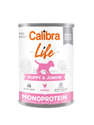 Calibra Dog Life Puppy & Junior Chicken Karma Dla Psa 400g