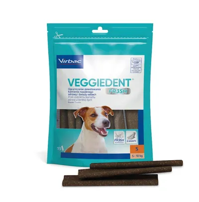 Virbac Veggiedent Fresh Gryzak S (5-10KG) 15SZTUK