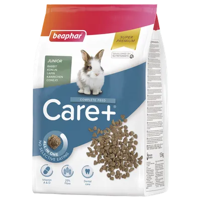 BEAPHAR Care+ Rabbit Junior Karma Super Premium Dla Młodych Królików 1,5kg