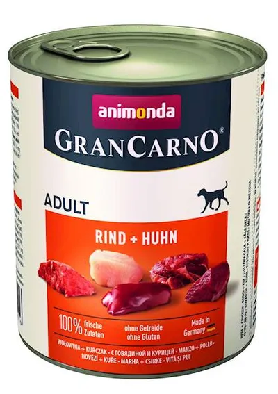 Animonda GranCarno Adult Dog Wołowina + Kurczak 800g