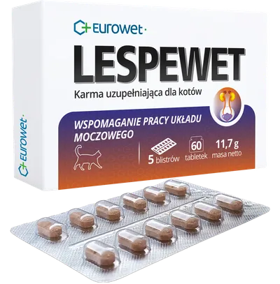 Eurowet Lespewet Preparat Dla Kotów Wspierający Drogi Moczowe 60TABL