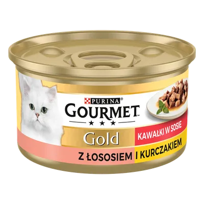 Purina Gourmet Gold Łosoś/ Kurczak W Sosie 85g