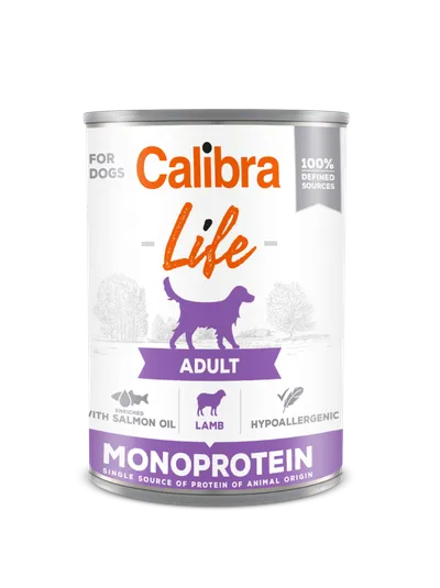 Calibra Dog Life Adult Lamb Karma Dla Psa 400g
