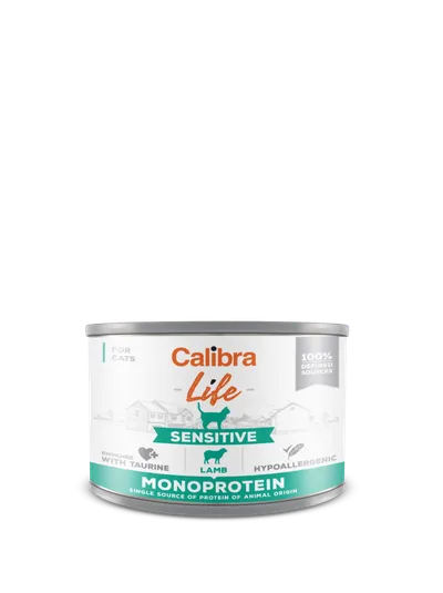 Calibra Cat Life Sensitive Karma Dla Kota Z Jagnięciną 200g