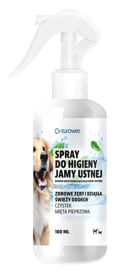 Eurowet Spray Do Higieny Jamy Ustnej Z Czystkiem I Miętą Pieprzową 100ml