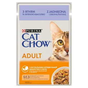 Purina Cat Chow Adult Jagnięcina I Zielona Fasolka 85g