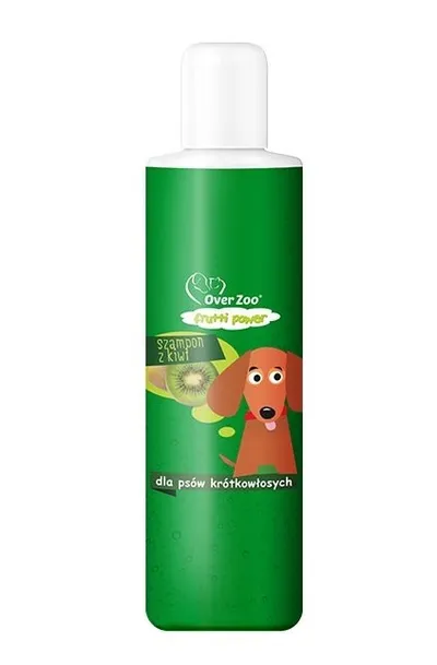 OVER ZOO Szampon Frutti Power Kiwi Dla Psów Krótkowłosych 200ml