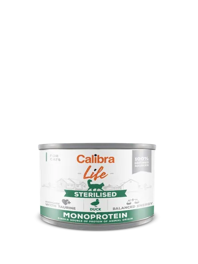 Calibra Cat Life Sterilised Karma Dla Kota Z Kaczką 200g