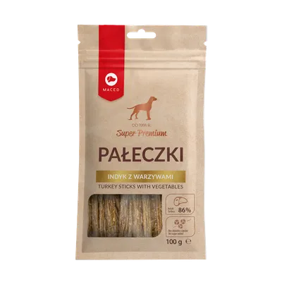 MACED Pałeczki Indyk Z Warzywami 100g