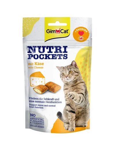 GIMCAT NUTRI POCKETS Przysmak Z Serem 60g
