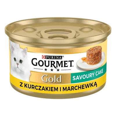 Purina Gourmet Gold Savoury Cake Z Kurczakiem I Marchewką 85g