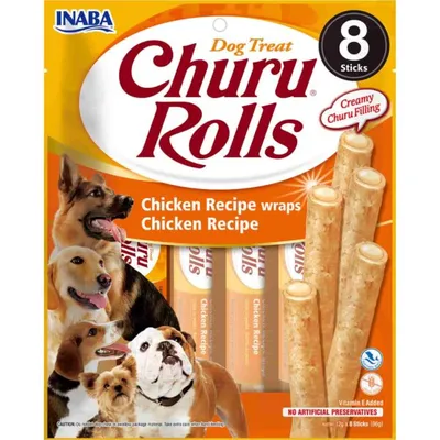 INABA Churu Rolls Dla Psa Kurczak 8 x 12 g