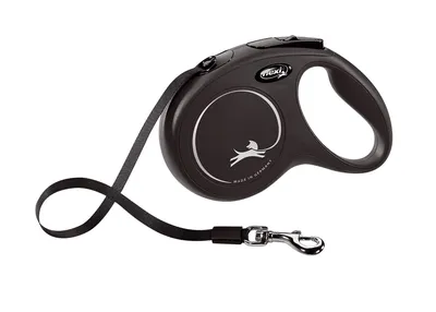 Flexi Smycz New Classic M Taśma 5m Do 25kg - Czarna