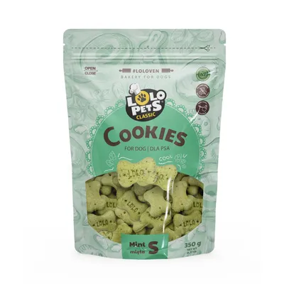 Lolo Pets Ciastka Dla Psa Kości S 350g - Miętowe