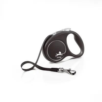 Flexi Smycz Black Design M Taśma 5m Do 25kg - Czarna