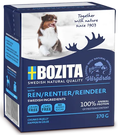 BOZITA Dog Renifer W Galarecie 370g