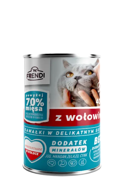Frendi Kawałki W Delikatnym Sosie Z Wołowiną 400g